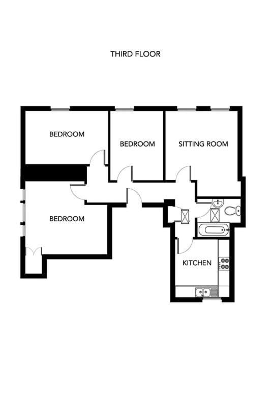 Beautiful Character 3 Bed City Centre Apartment Бат Экстерьер фото